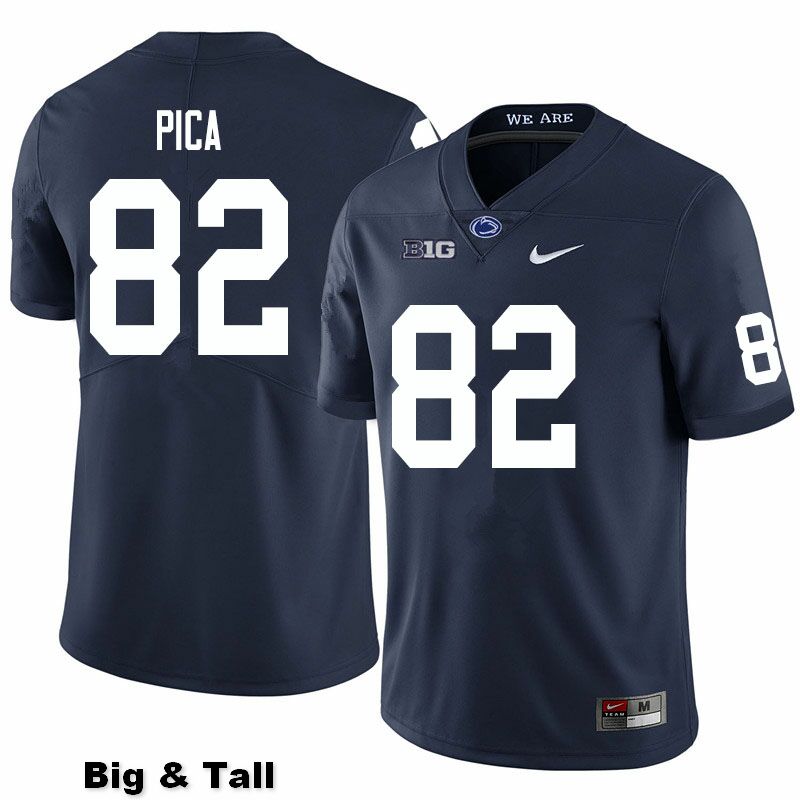 NCAA Nike Men's Penn State Nittany Lions Cameron Pica #82 College Football Authentic Big & Tall Navy Stitched Jersey EAC2798CJ